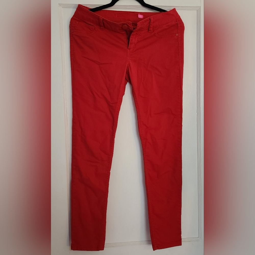 Cherry Red Skinny Jeans